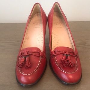 Luxe Joan&David comfort 2in heel in red leather